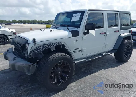 2016 Jeep Wrangler Unlimited Sport z USA, uszkodzony, nr VIN 1C4BJWDG0GL175812